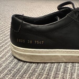 Common Projects Black Leather Sneakers